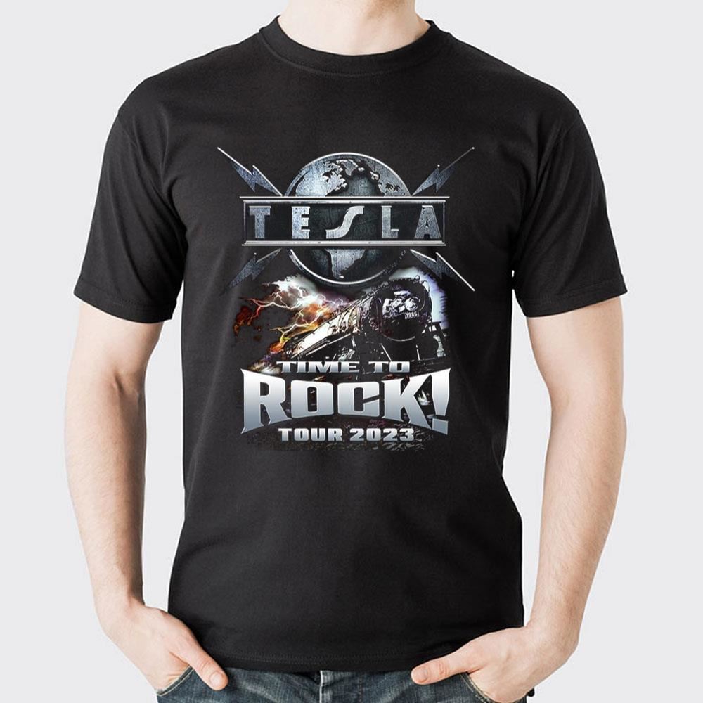 Time To Rock Tour 2023 Tesla Limited Edition T-shirts